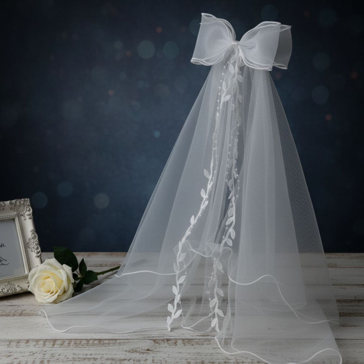 GENERICO - VELO DE NOVIA MODELO ELEGANTE - IDEAL PARA BODA