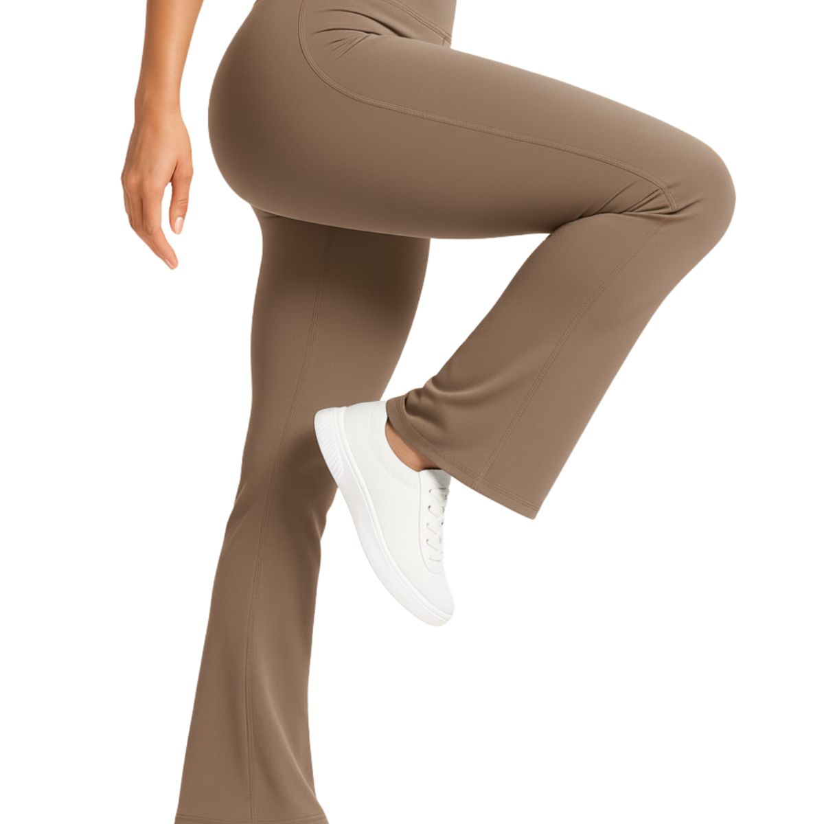 ALPHA FIT - Leggings Flare Mujer - Leggins flare palazo - Malla deportiva mujer