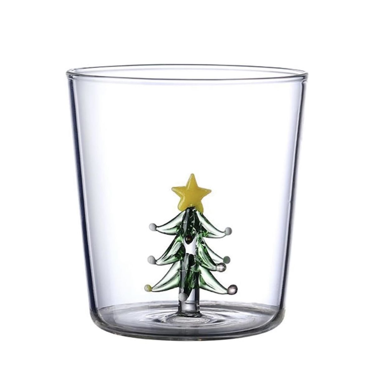 GENERICO - SET 2 VASOS 3D NAVIDAD BOROSILICATO