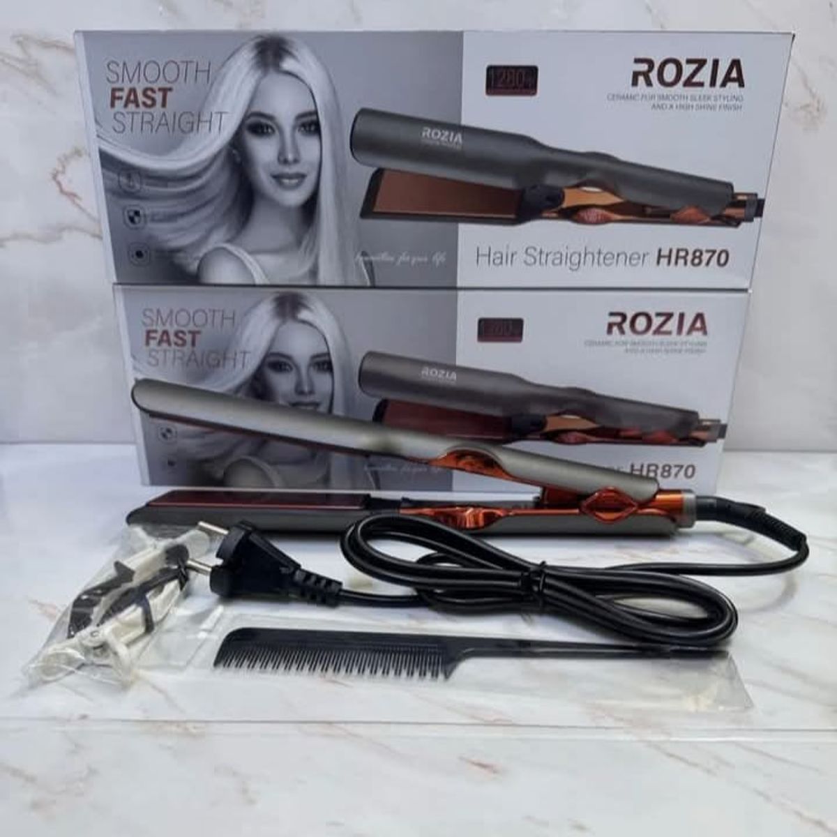 GENERICO - PLANCHA  ALISADORA PARA CABELLO ROZIA  PRO PROFESIONAL HR 870