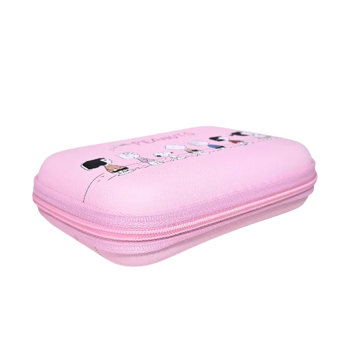 SNOOPY - SNOOPY ESTUCHE MEDIANO PORTÁTIL PARA CABLES AURICULARES - ROSADO