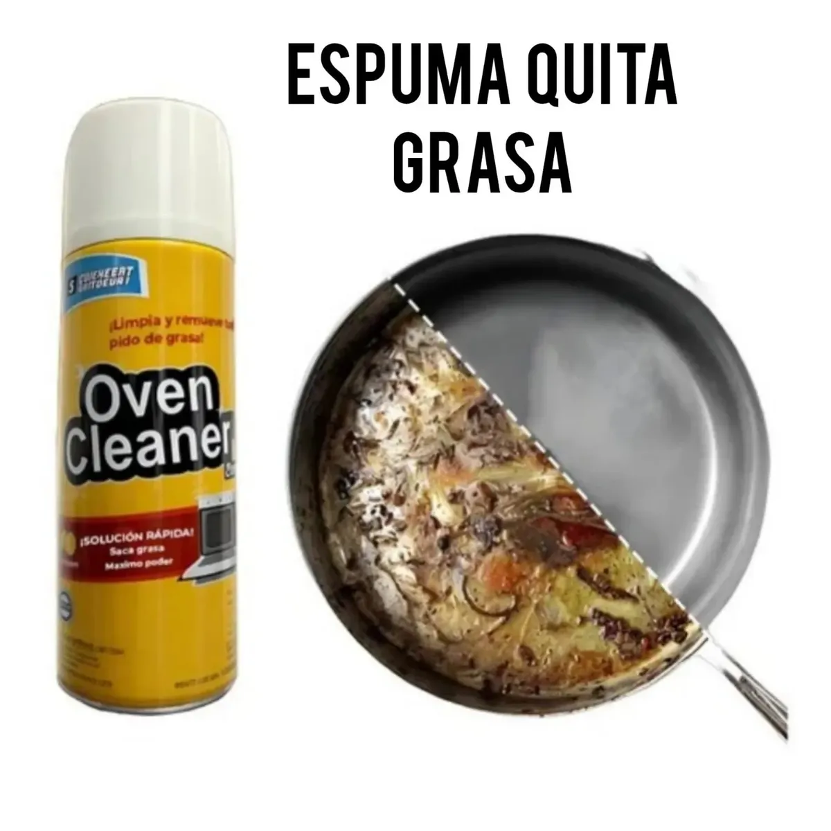 GENERICO - QUITA GRASA ESPUMA OVEN CLEANER 100% GARANTIZADO