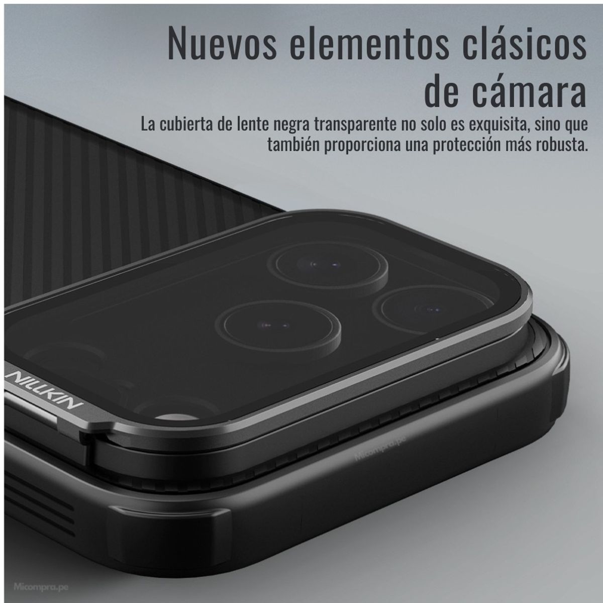NILLKIN - Case Nillkin Camshield CamPro - iPhone 17 Pro Max (MagSafe) - Lente Oscura