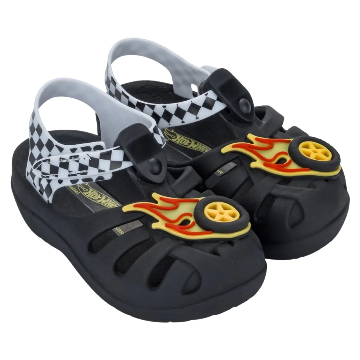 HOT WHEELS - Sandalias Bebe Canasta Hot Wheels Negro