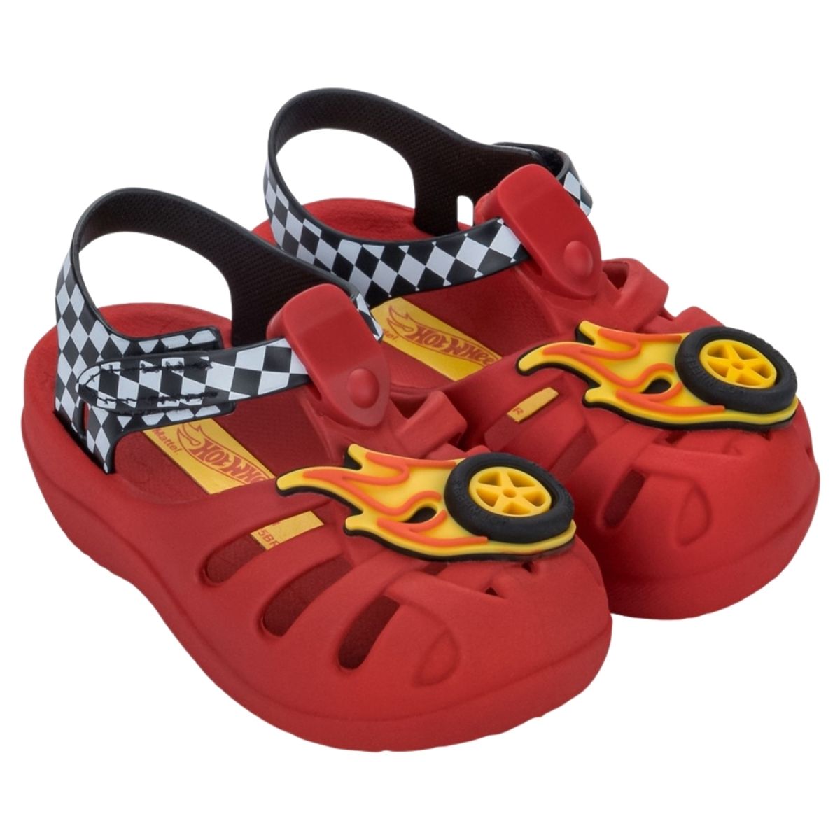HOT WHEELS - Sandalias Bebe Canasta Hot Wheels Rojo