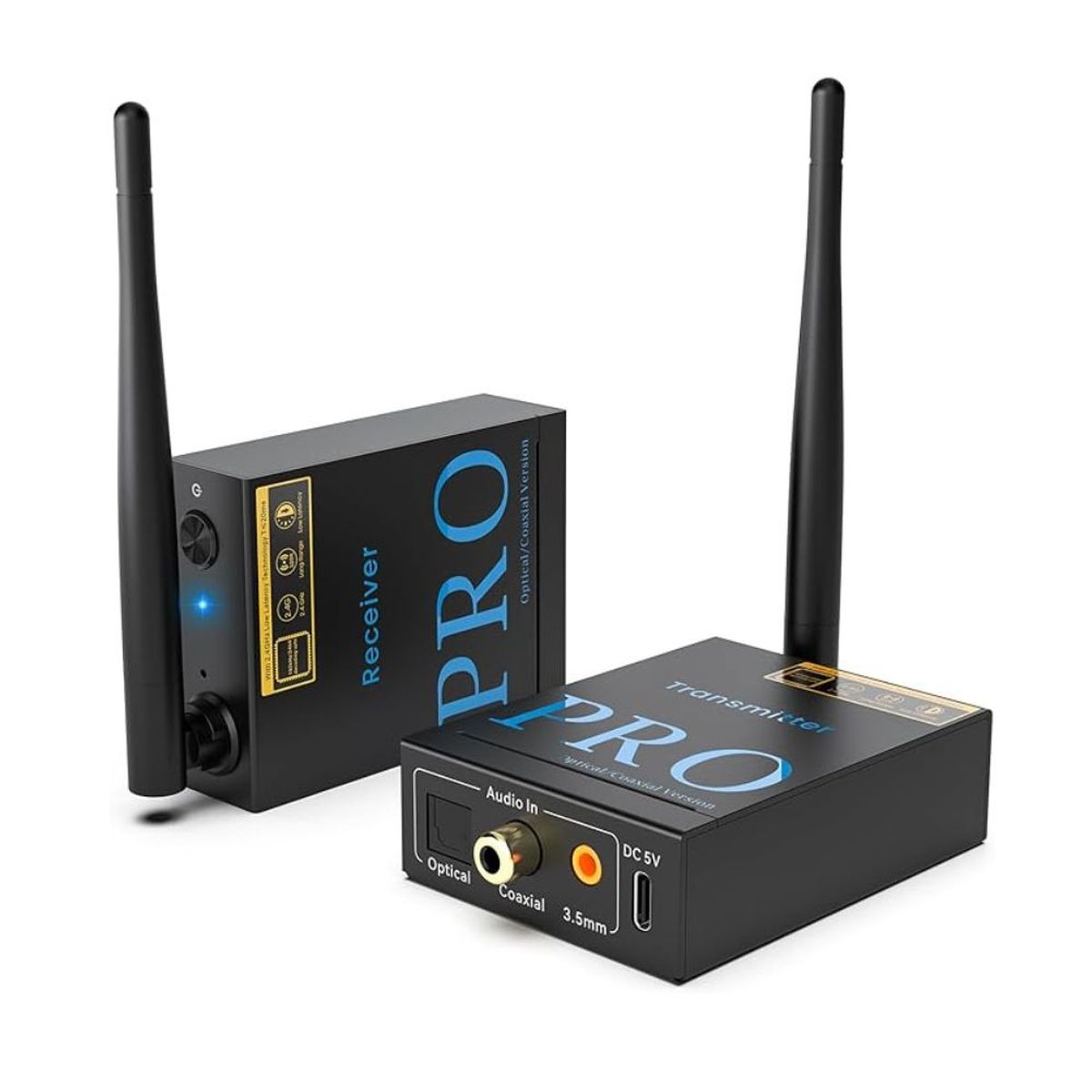 GENERICO - Transmisor y receptor de audio inalámbrico de 2.4 GHz