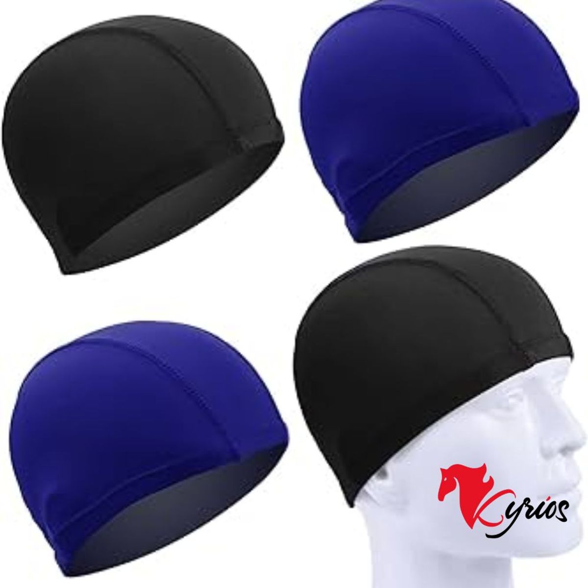NO LOGO - GORRO SPEEDO DE TELA PARA NATACION TALLA ESTANDAR