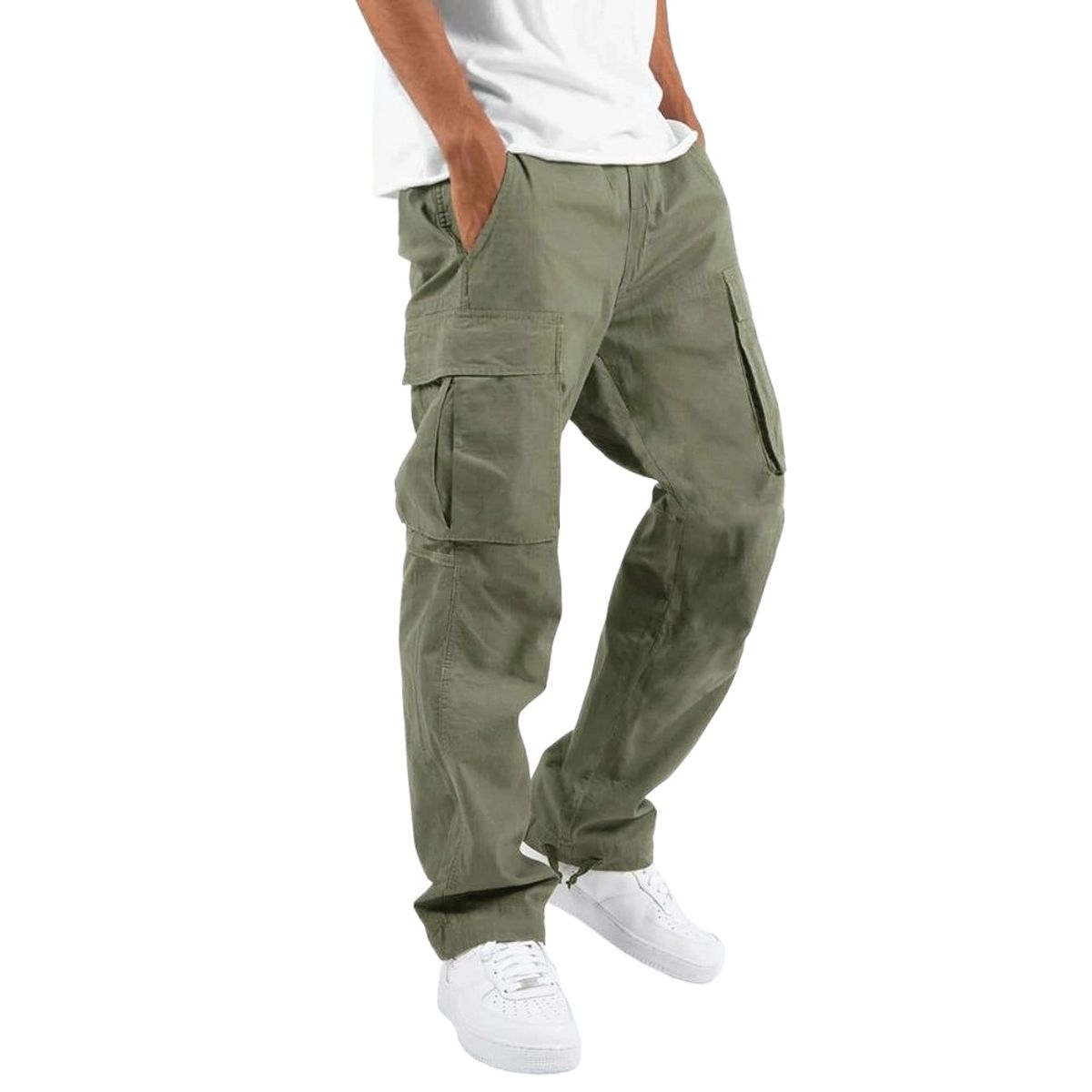GIOIO - Pantalón Hombre Casual Clásico Cómodo Versátil