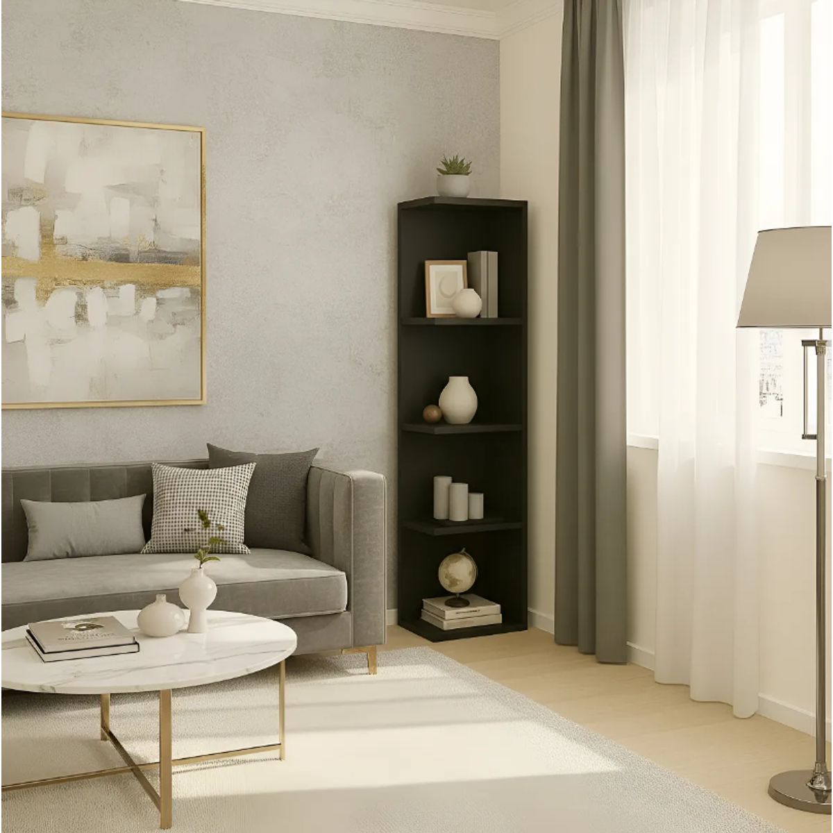 NACION MUEBLES - ESTANTE CBMM COLOR NEGRO NACION MUEBLES