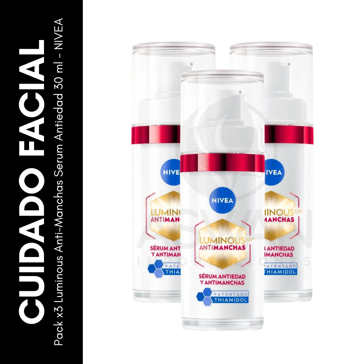 GENERICO - Pack x3 Luminous Anti-Manchas Serum Antiedad 30 ml - NIVEA