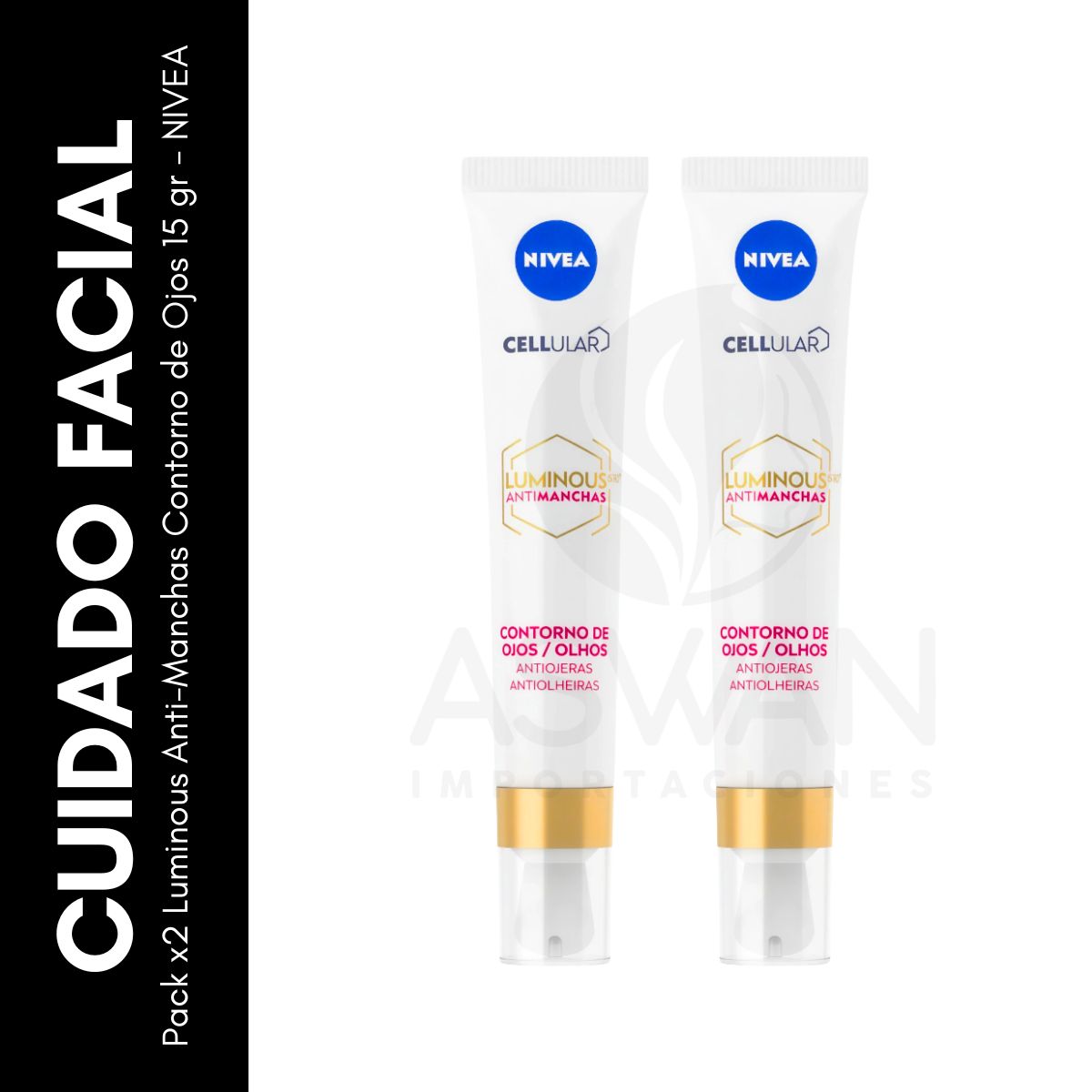 GENERICO - Pack x2 Luminous Anti-Manchas Contorno de Ojos 15 gr - NIVEA