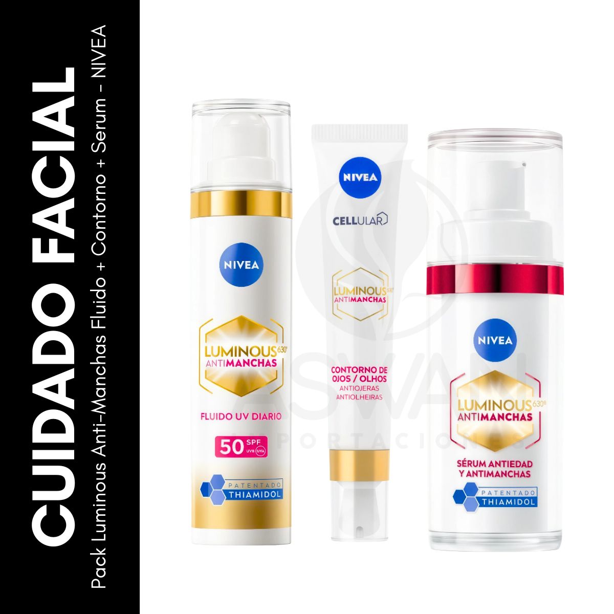 GENERICO - Pack Luminous Anti-Manchas Fluido + Contorno + Serum - NIVEA