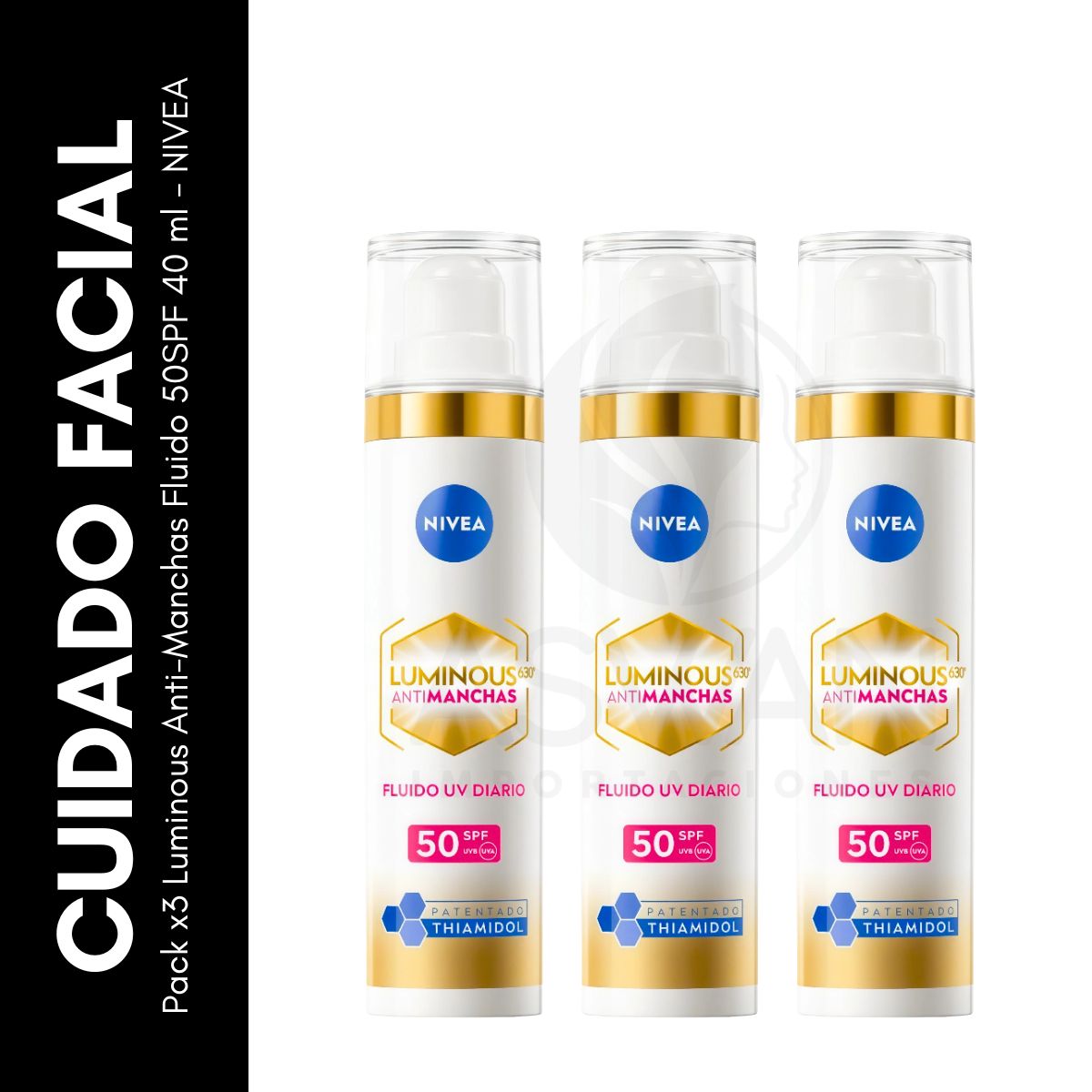 GENERICO - Pack x3 Luminous Anti-Manchas Fluido 50SPF 40 ml - NIVEA