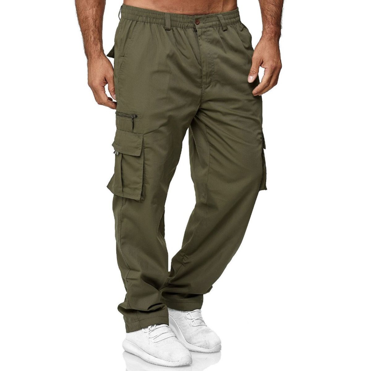 GIOIO - Pantalón Hombre Casual Clásico Cómodo Versátil