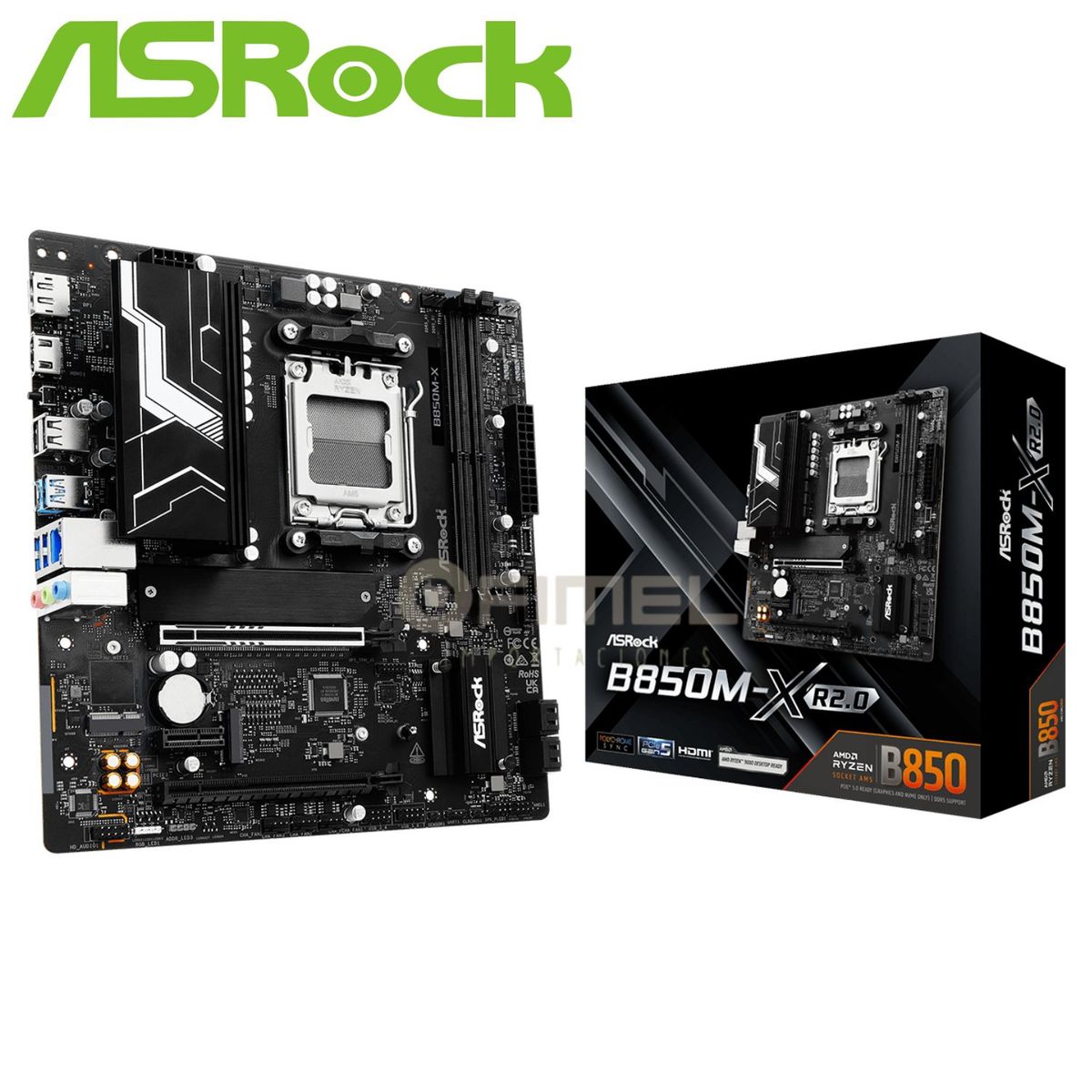 ASROCK - Motherboard ASROCK B850M-X R20 Chipset AMD B850 Socket AMD AM5 mATX