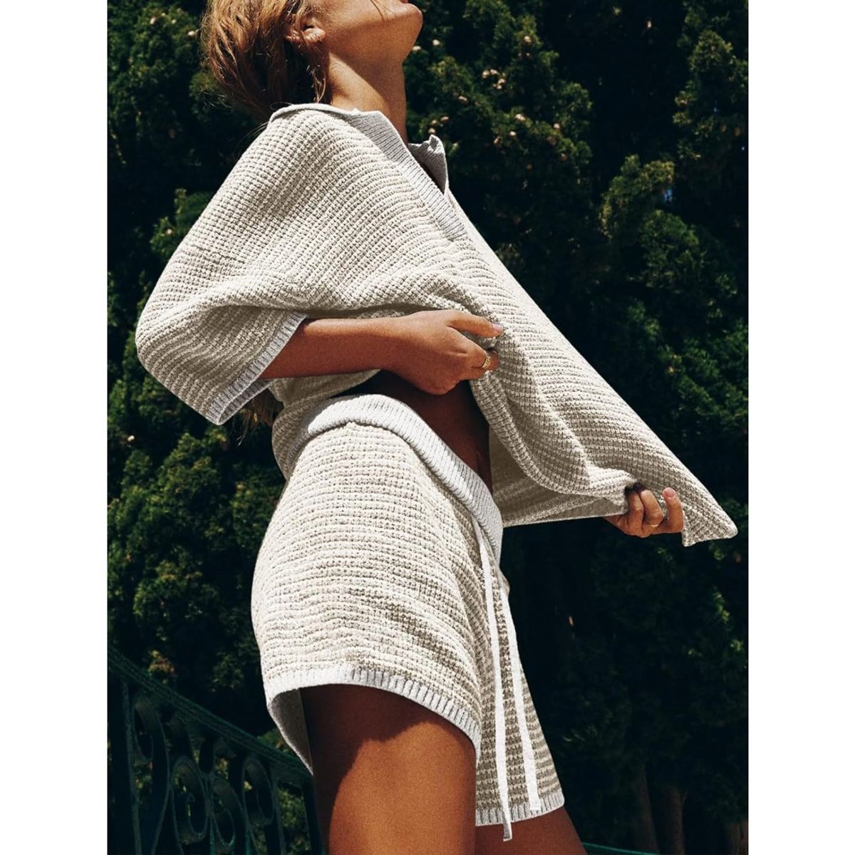 GIOIO - Conjunto Short y Top Mujer Estilo Casual Verano