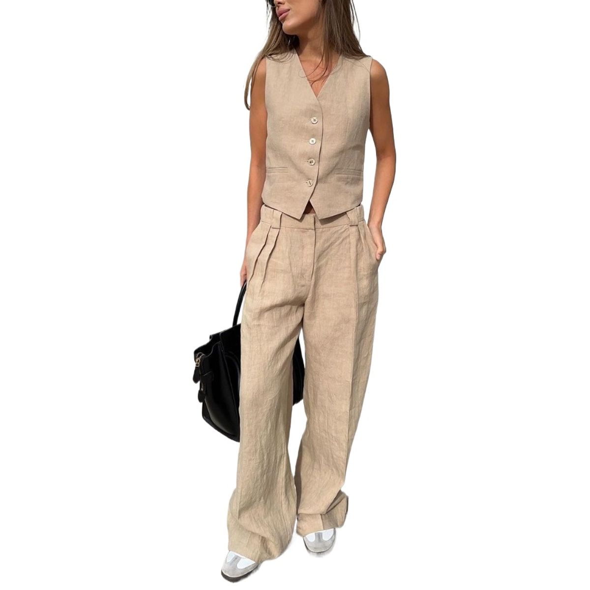 GIOIO - Conjunto de Pantalón Mujer Casual Elegante y Cómodo