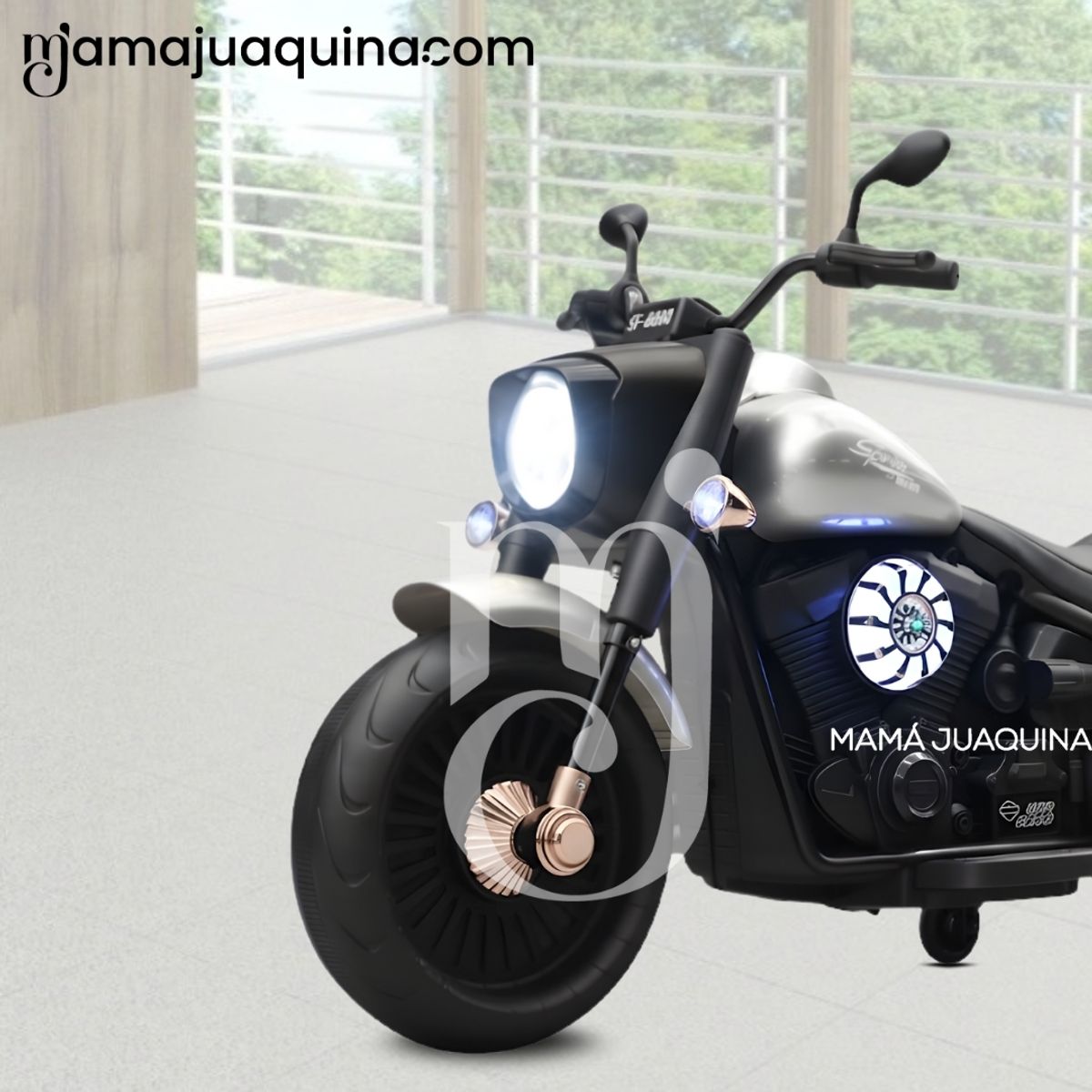 BEAUTIFUL - Moto a Batería Musical «FOCUS» Con Bluetooth Gray