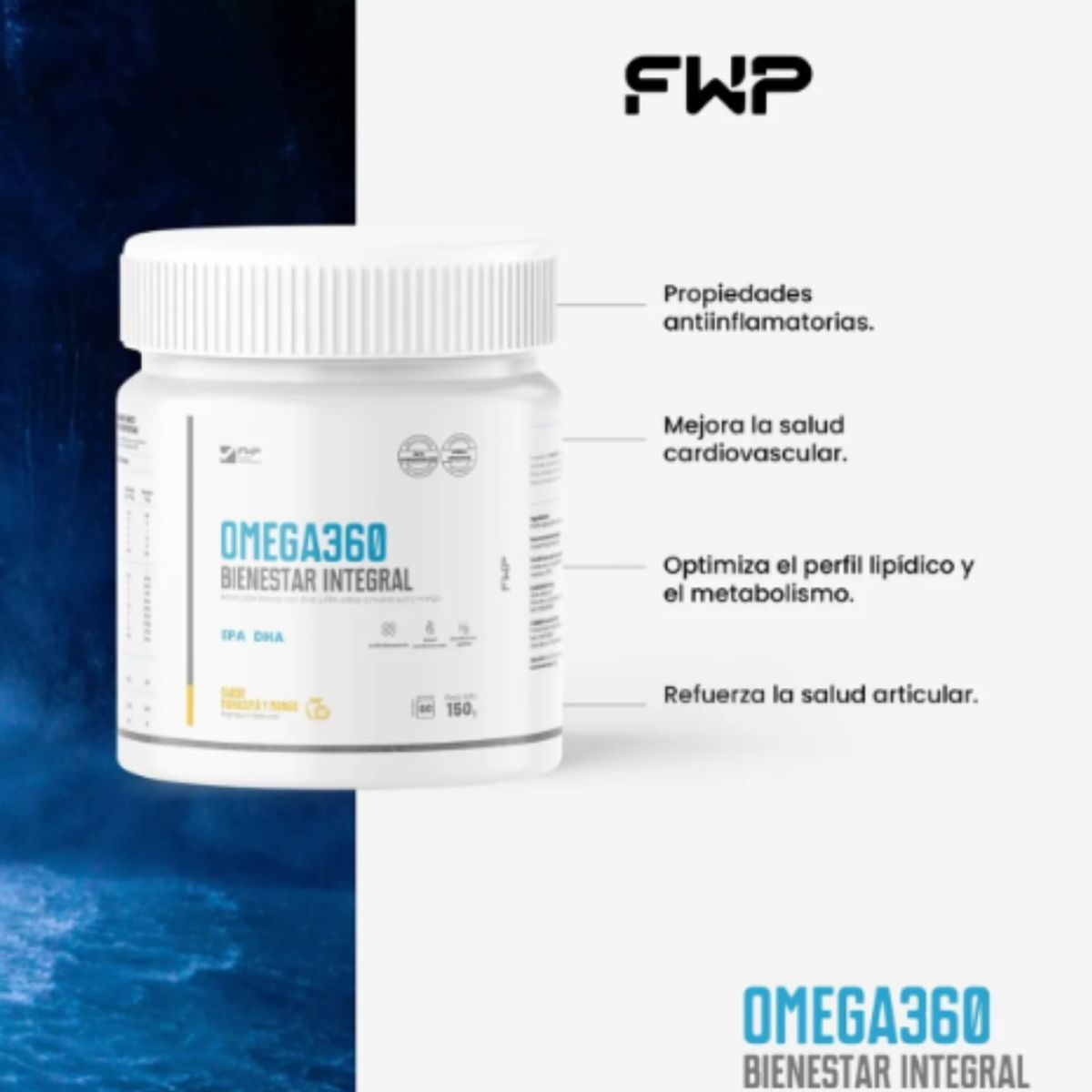GENERICO - OMEGA 360 FWP EN GOMITAS - OMEGA 3 ALTA PUREZA  SACHA INCHI + ALGAS