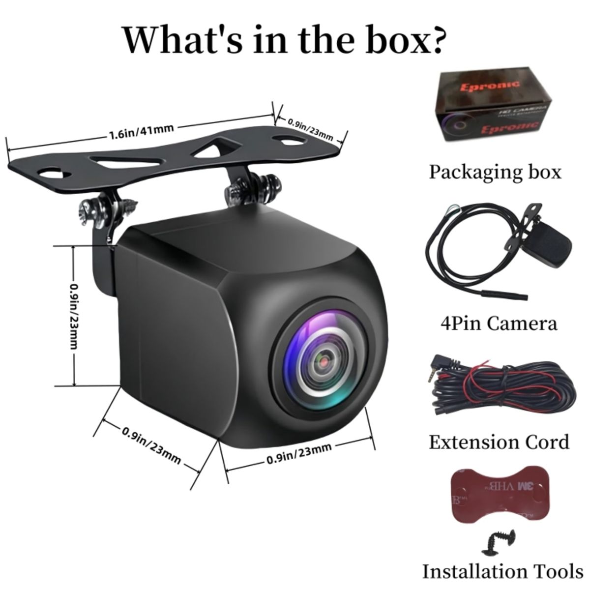 GENERICO - Camara Retroceso HD Universal Auto Carro Parqueo