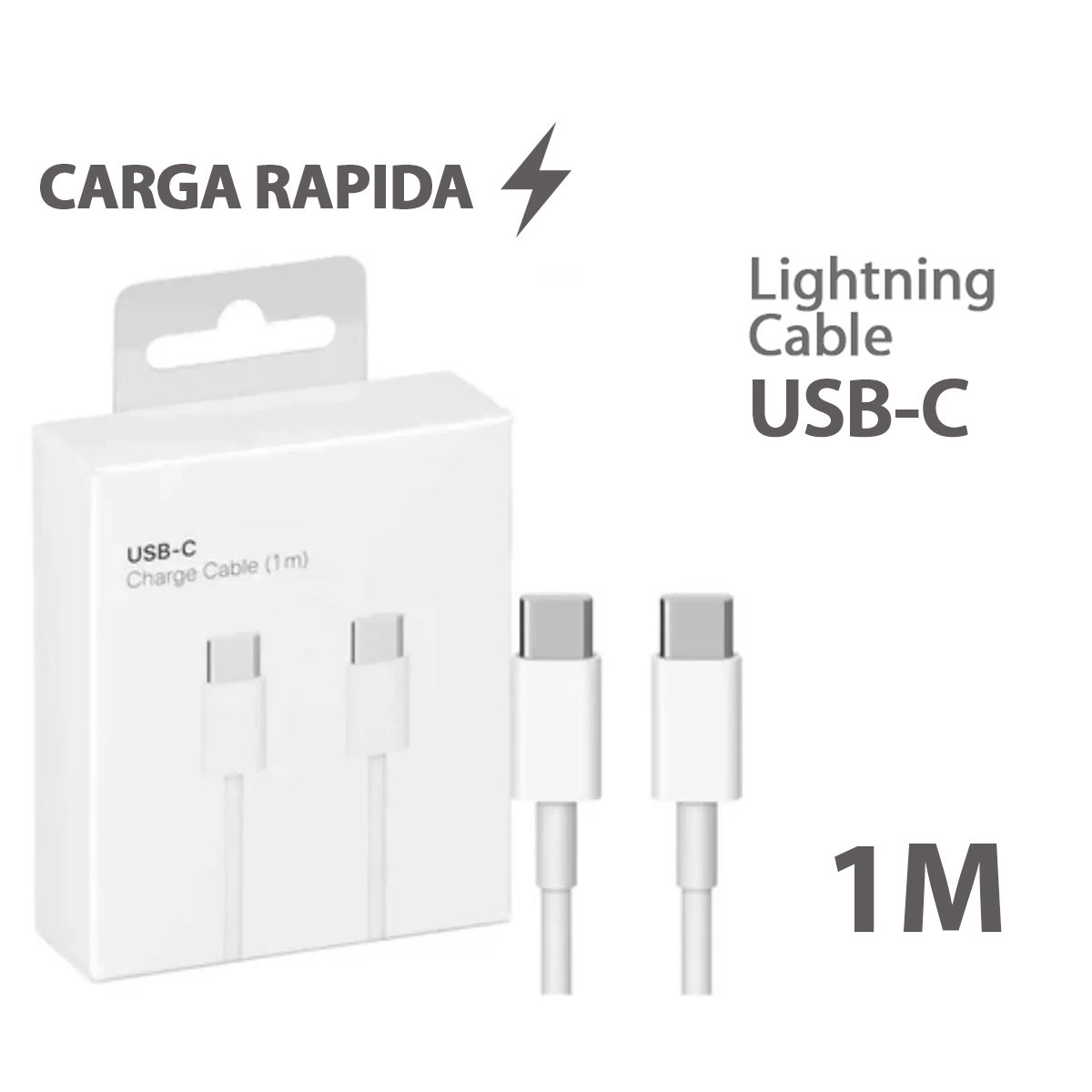 GENERICO - Cable Para Iphone  C a C  1 Metro 240 Watts