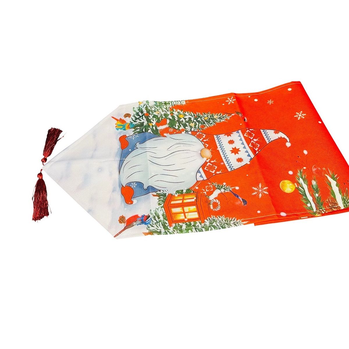 GENERICO - Caminos de mesa navideños Lino grueso 155cm x 32cm