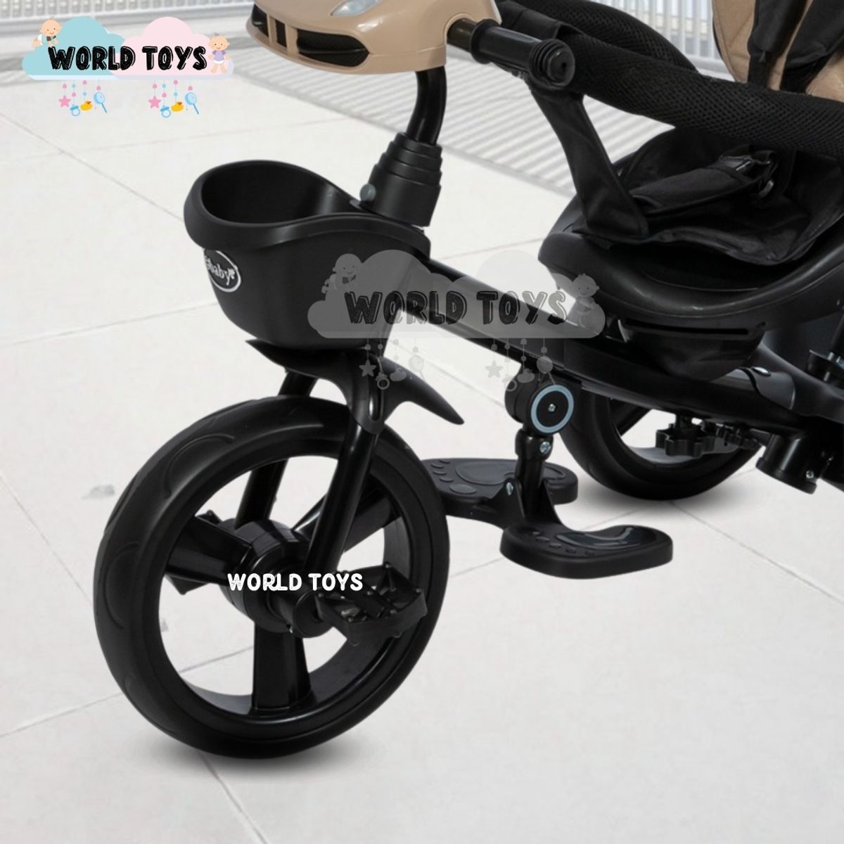 EBABY - Triciclo Guiador Giratorio «WUNDER» Edición Limitada Beige