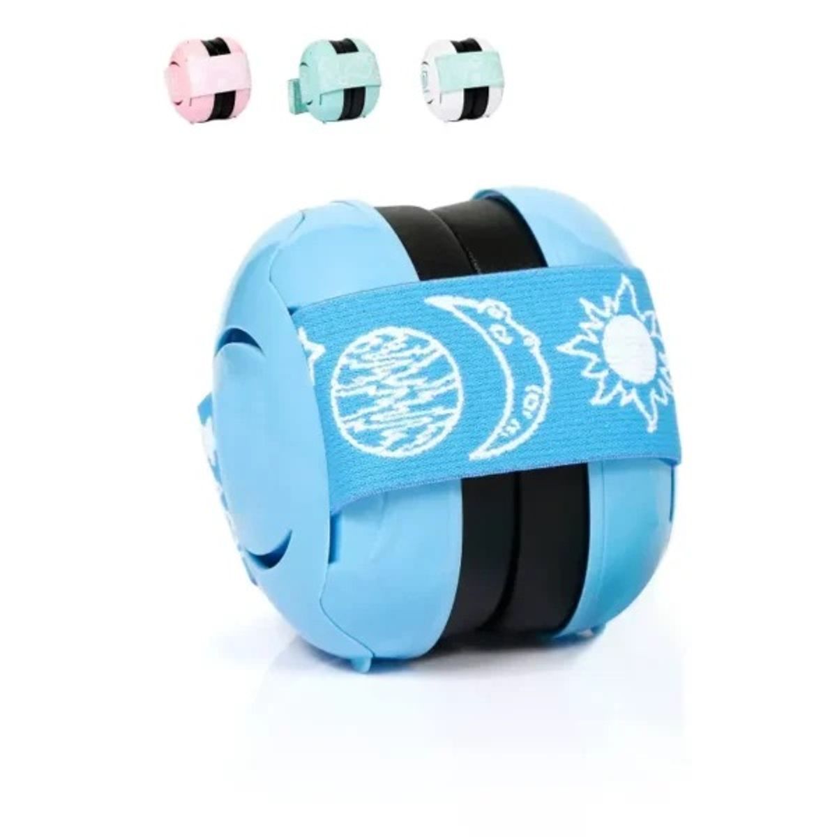 GENERICO - Orejeras Infantil Aislante de Ruido  Protección Suave y Segura para Bebés - azul