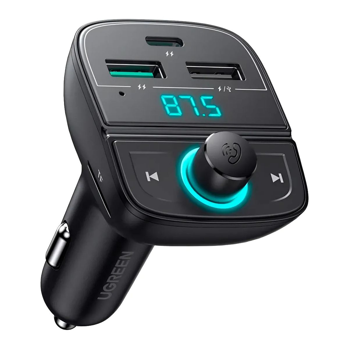UGREEN - Adaptador Bluetooth Para Carro Ugreen Transmisor Fm Bluetooth 80910