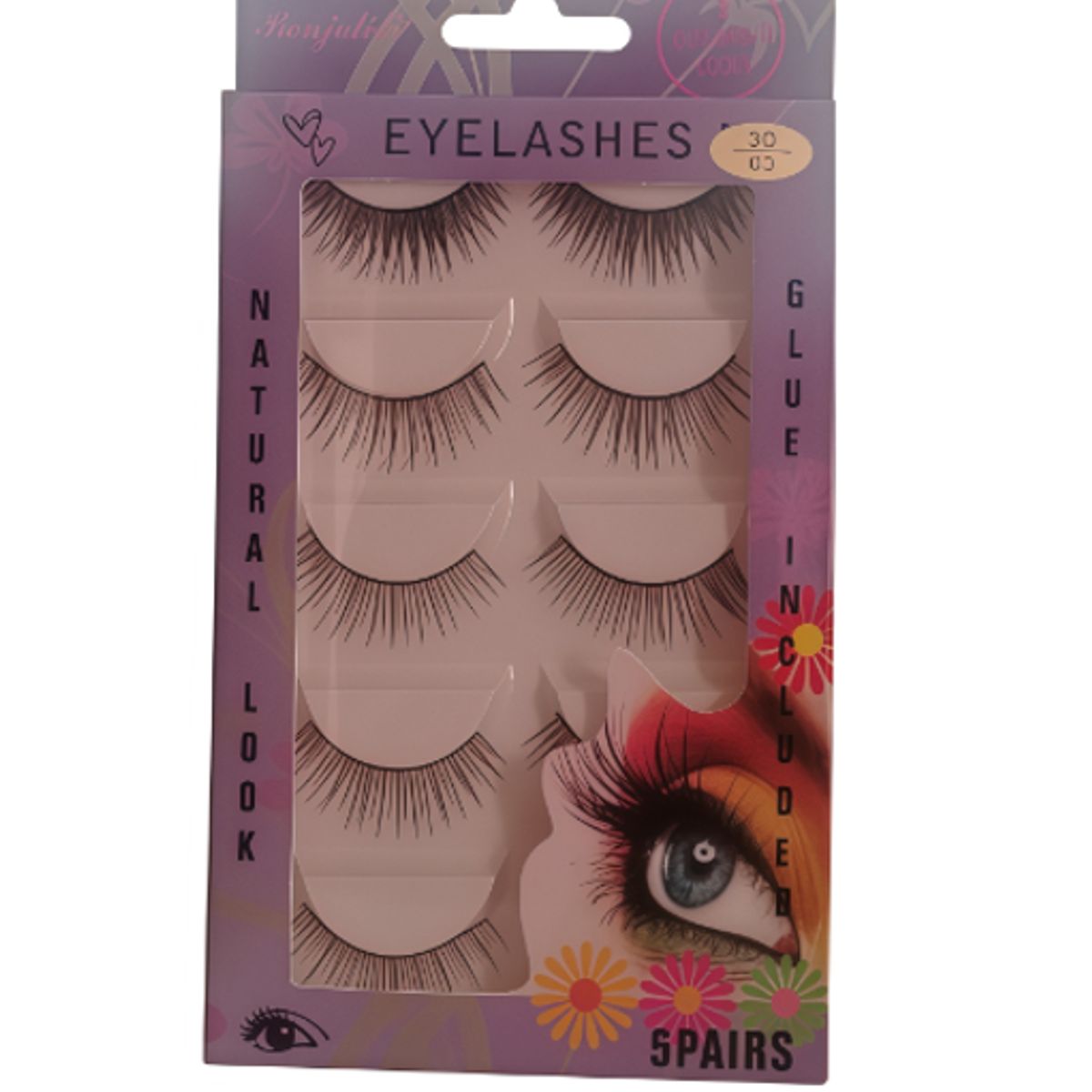 GENERICO - Pestañas Postizas en Tiras x 5 pares