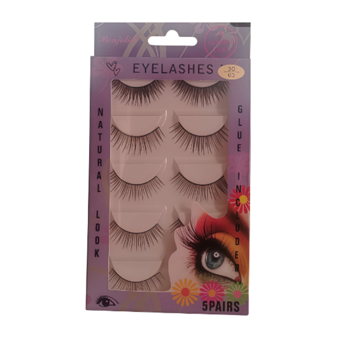 GENERICO - Pestañas Postizas en Tiras x 5 pares