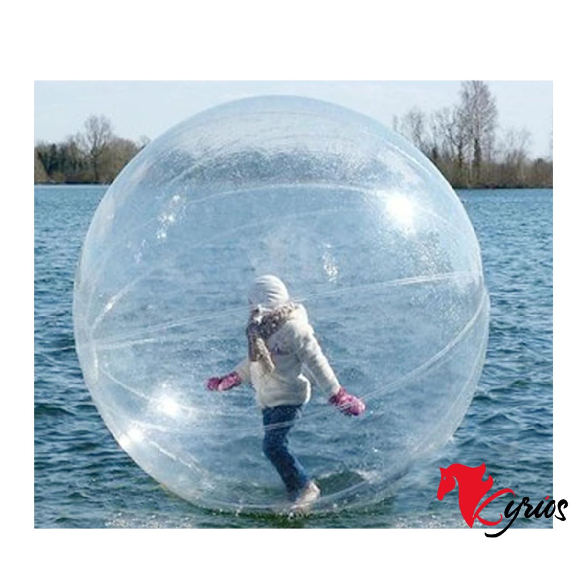 NO LOGO - PELOTA GIGANTE PARA CAMINAR SOBRE EL AGUA DE 2 METROS