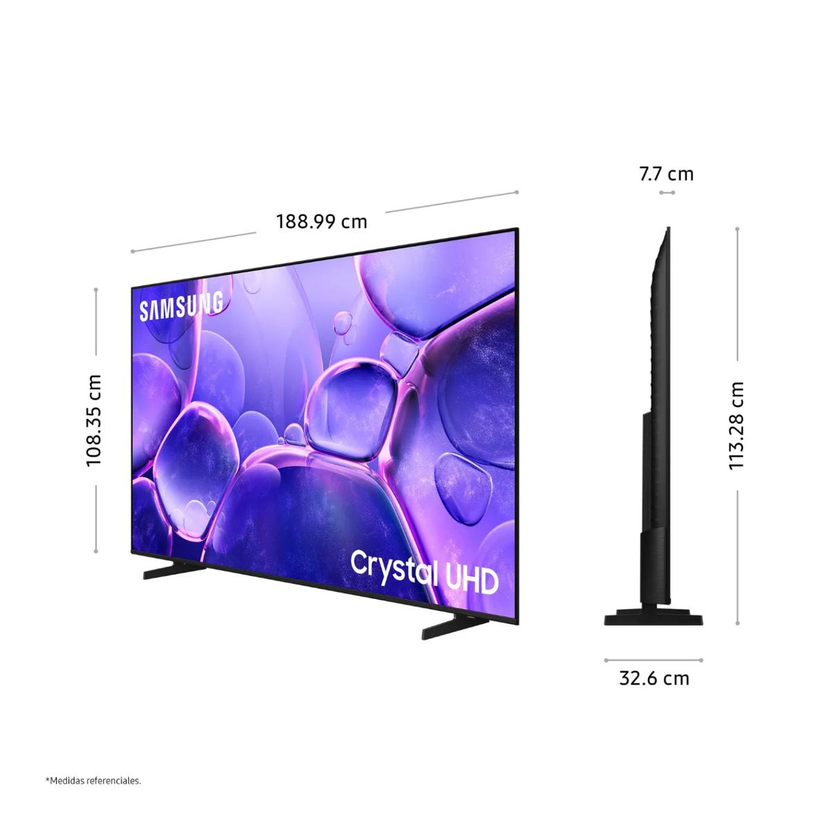 SAMSUNG - Televisor Smart TV 85 UHD Crystal 4K UHD Samsung UN85U8000FGXPE 2025
