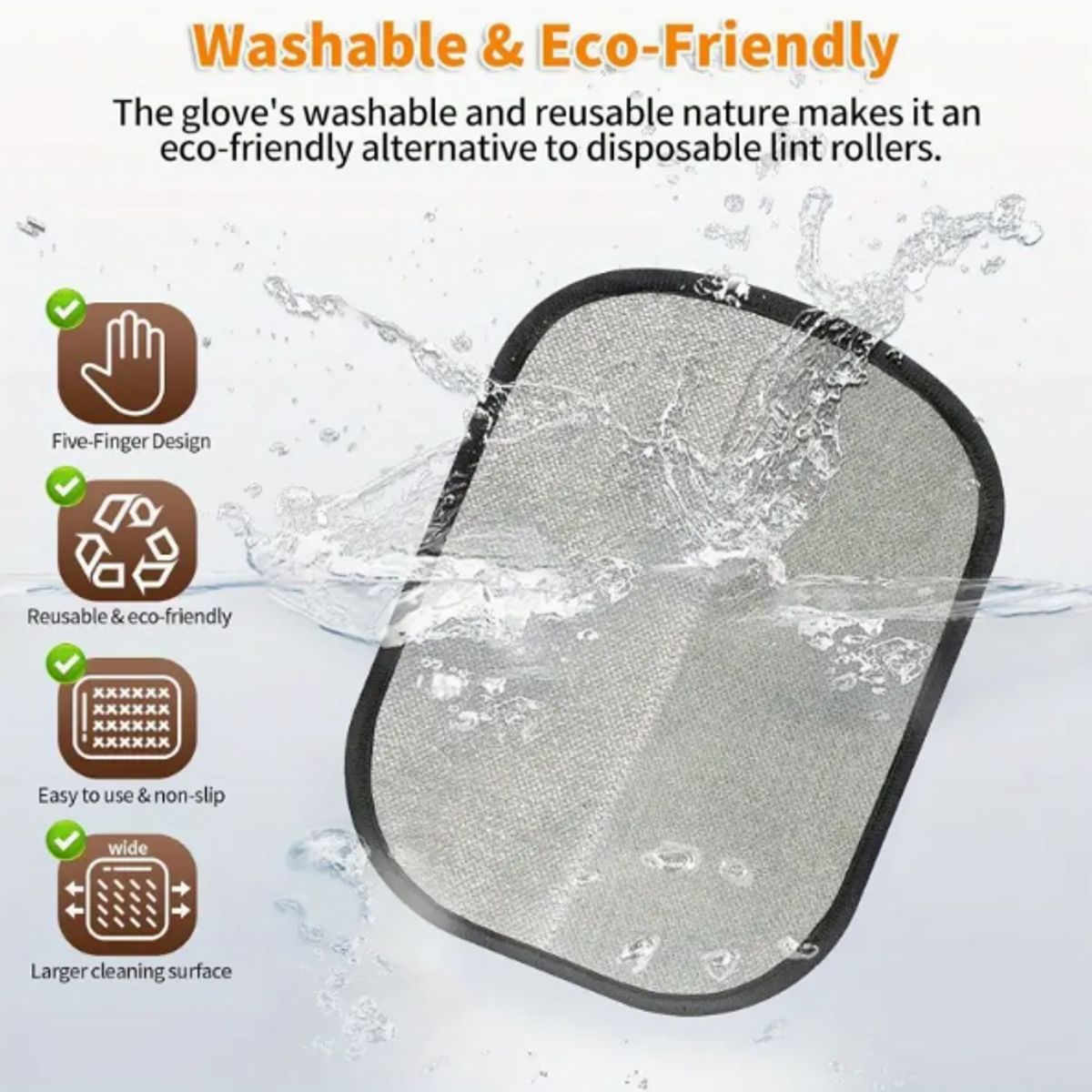 GENERICO - Guante Quita Pelos - 5 dedos