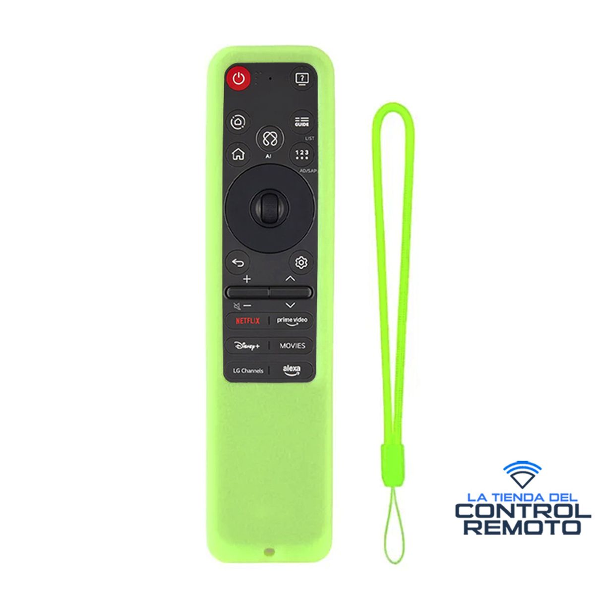 GENERICO - Funda Protector para Control LG Magic Mr25 - Verde Fosforescente