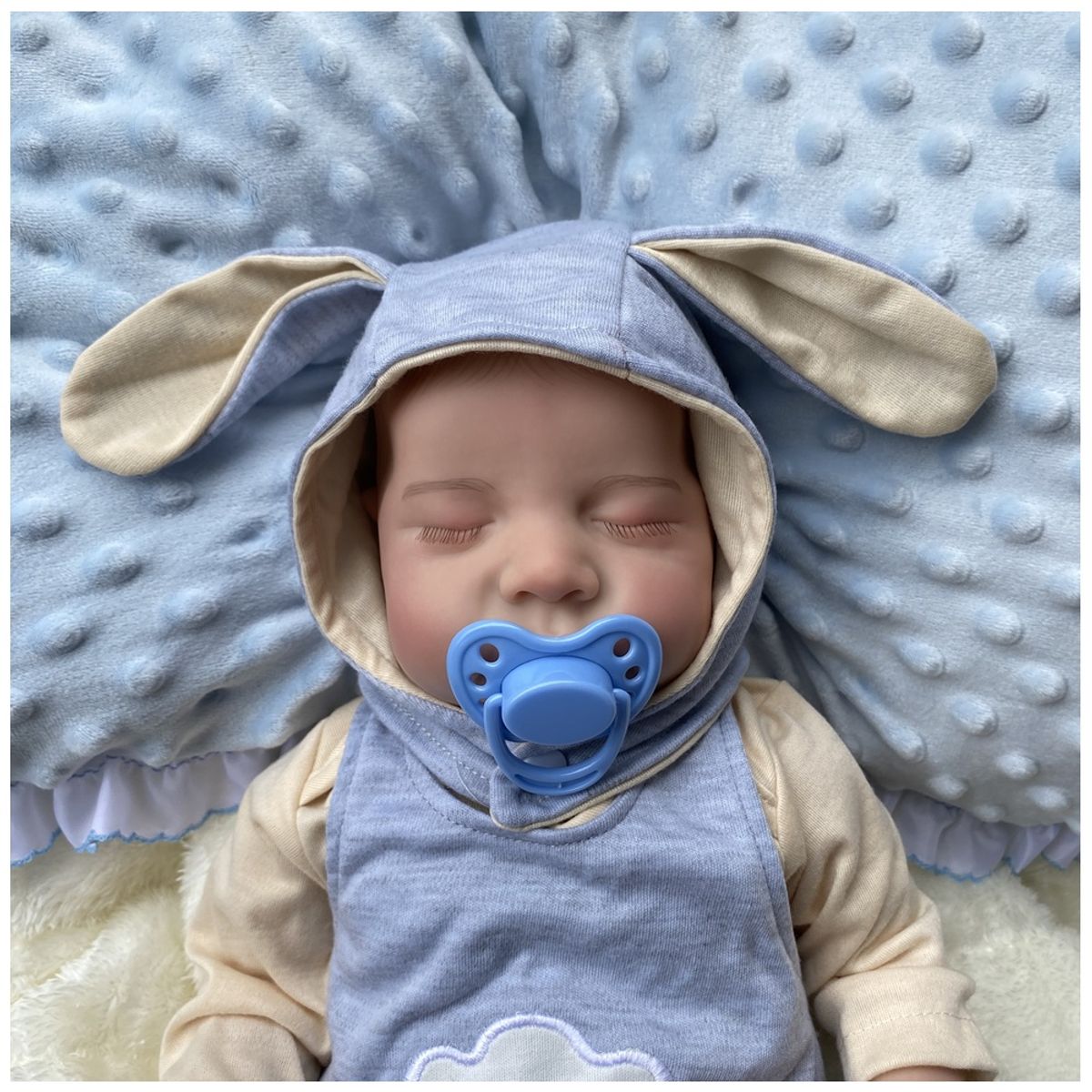 PEQUEÑAS TRAVESURAS - Muñeca Reborn Recién Nacido Levi Vinilo Siliconado 45 cm