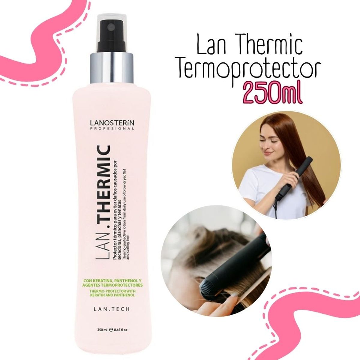 Lanosterin - Protector Térmico Capilar Lanosterin - Frasco 250 ML