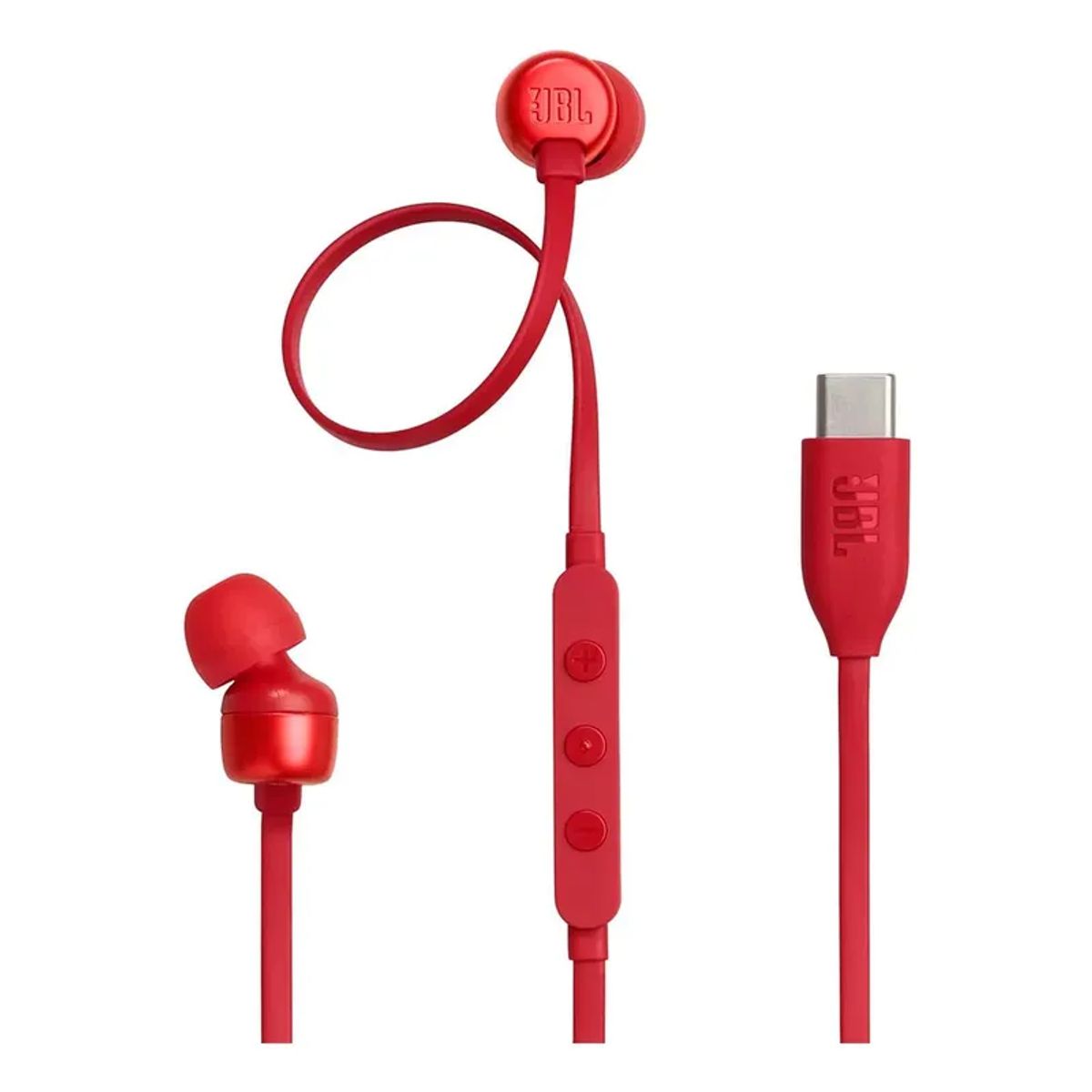 JBL - Auriculares JBL USB-C Tune 310C Con Microfono -  ROJO