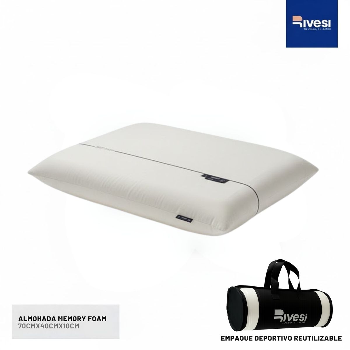 RIVESI - Almohada Rivesi Home Memory Foam