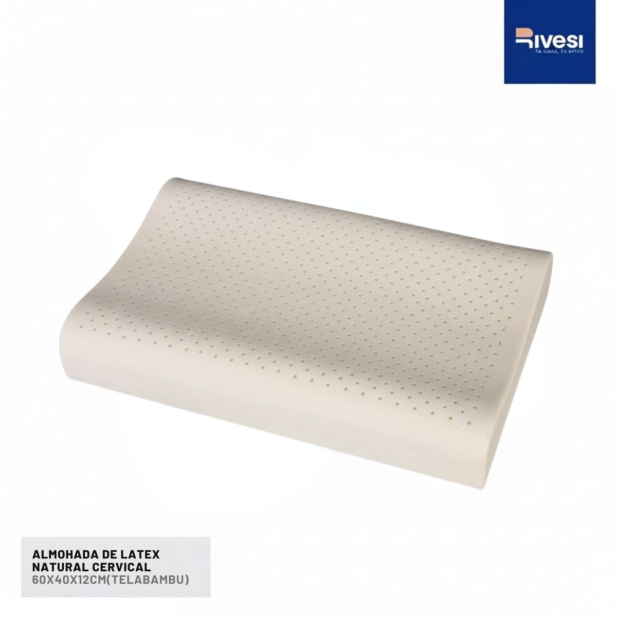 RIVESI - Almohada Rivesi Home de latex Natural Cervical