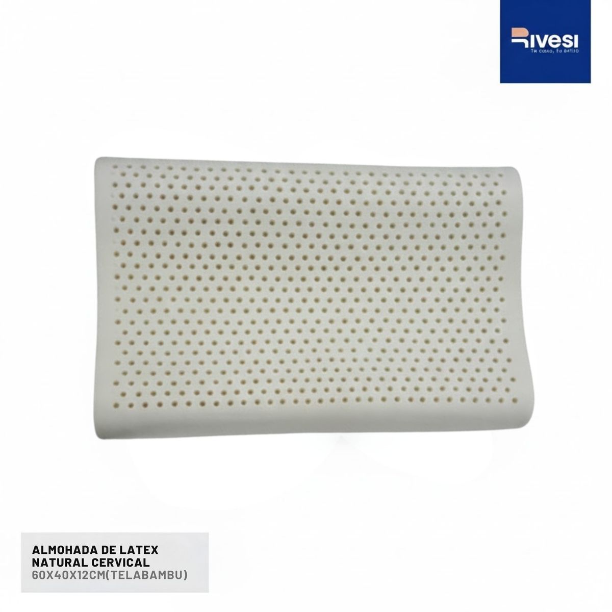 RIVESI - Almohada Rivesi Home de latex Natural Cervical
