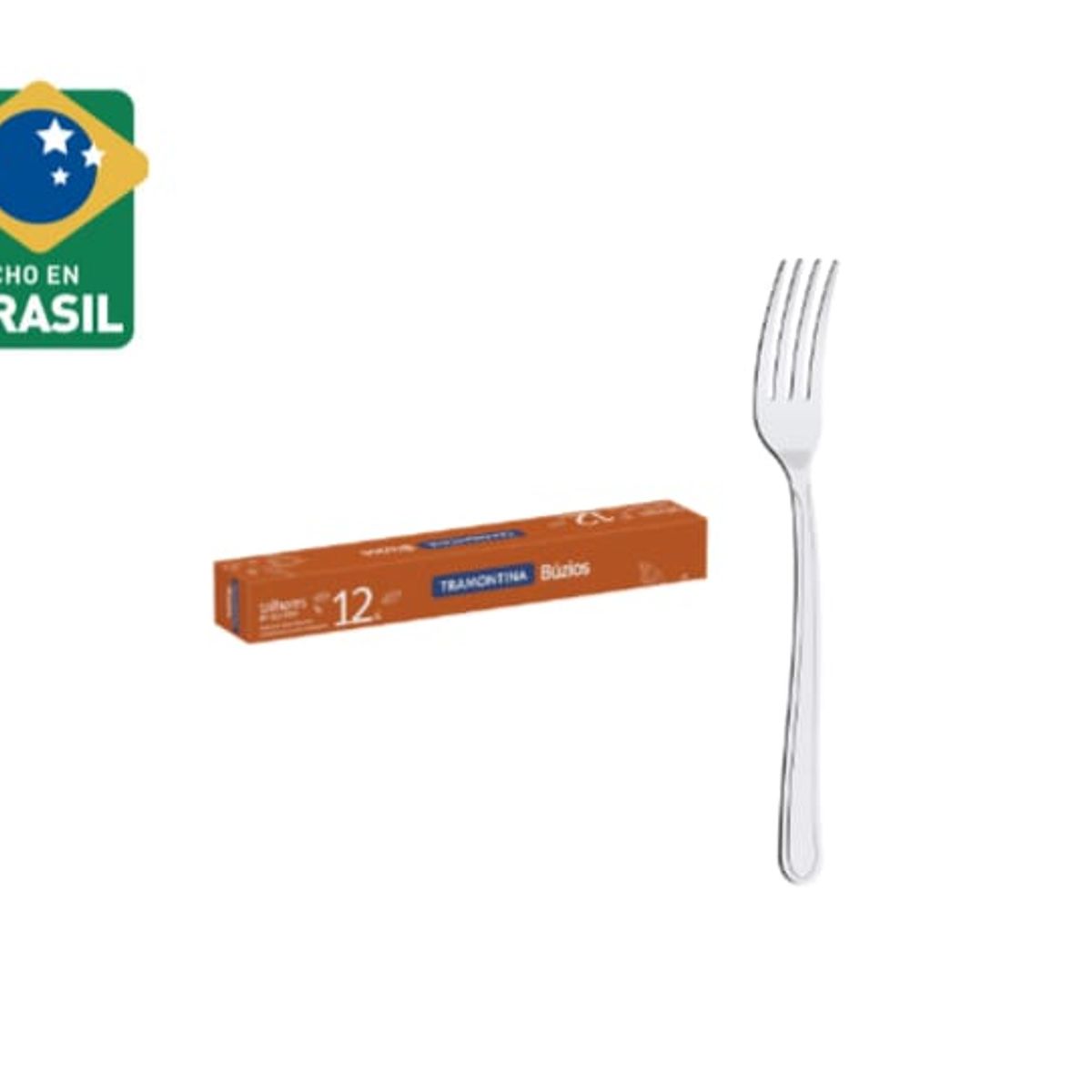 TRAMONTINA - TENEDOR  DE MESA BUZIOS TRAMONTINA 12 PIEZAS