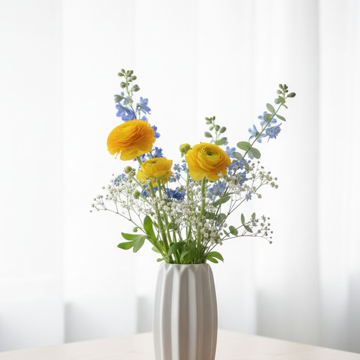 NACIONAL - Florero Líneas Nórdico - Artesanía Peruana de Cerámica