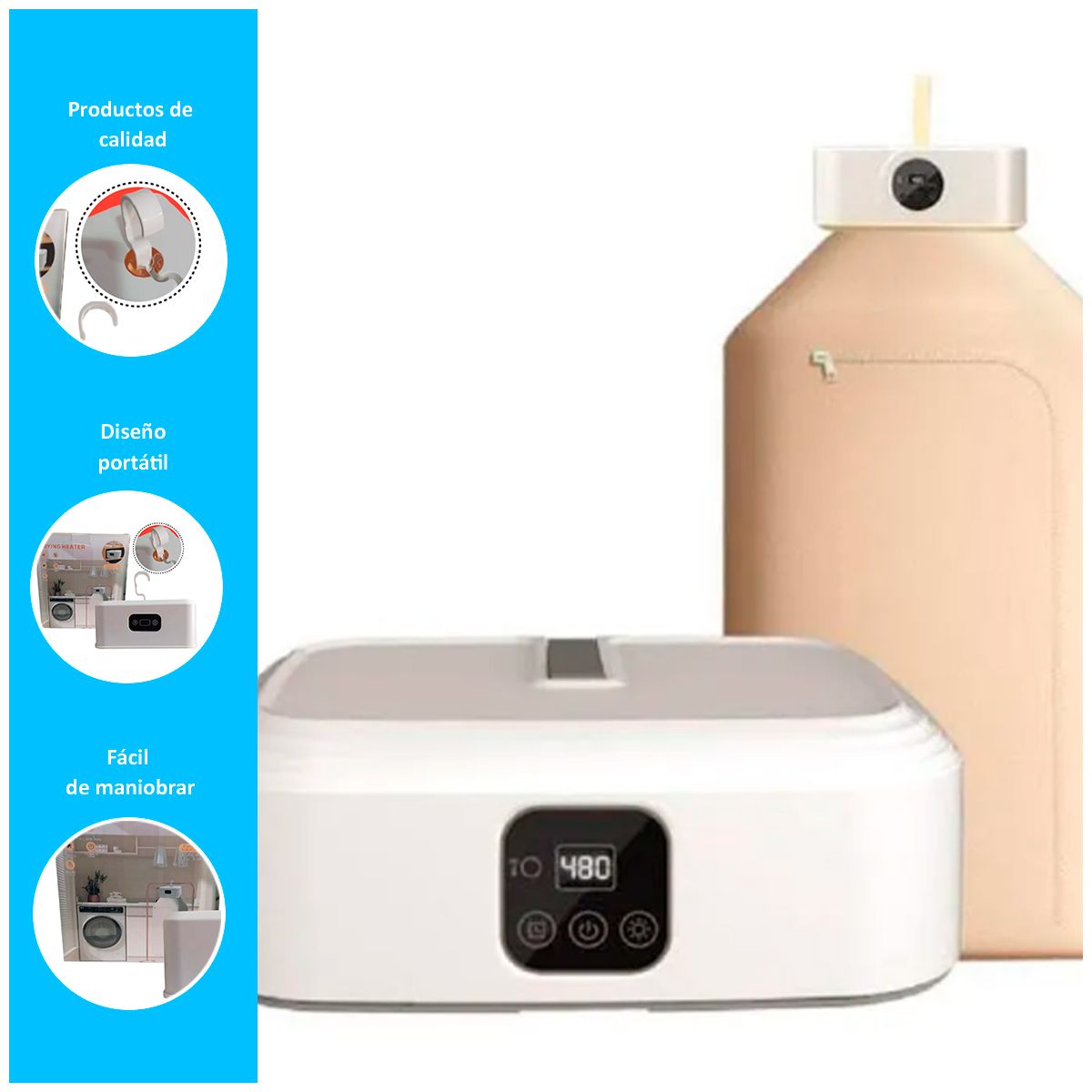 GENERICO - Secador de Ropa Plegable y Portátil