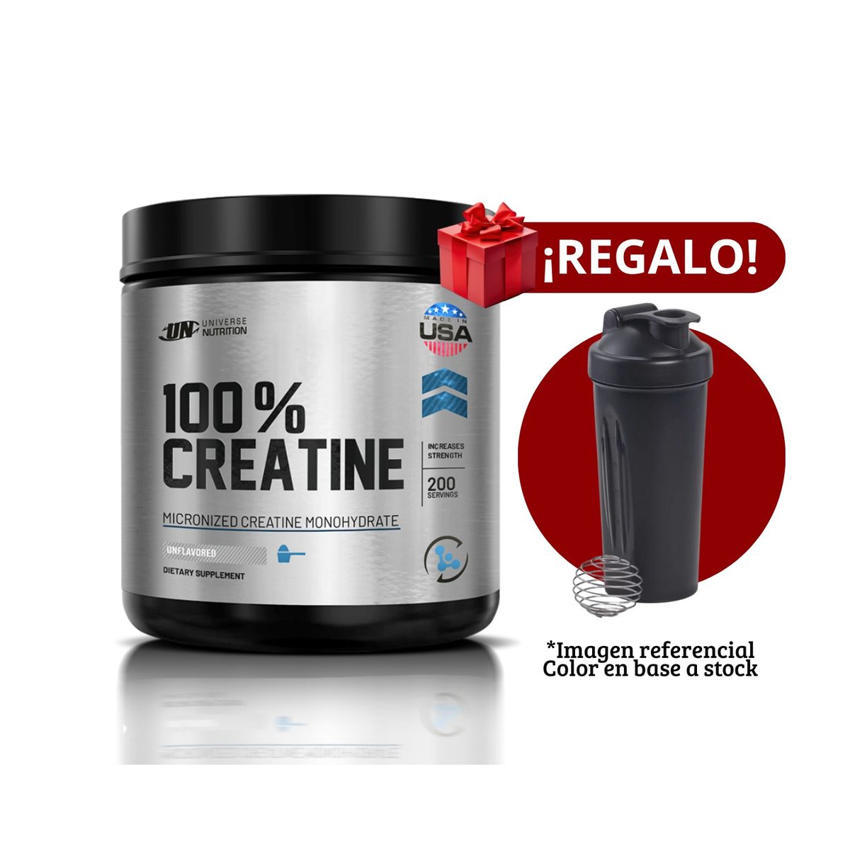 UNIVERSE NUTRITION - Creatina Universe Nutrition 250g+Shaker