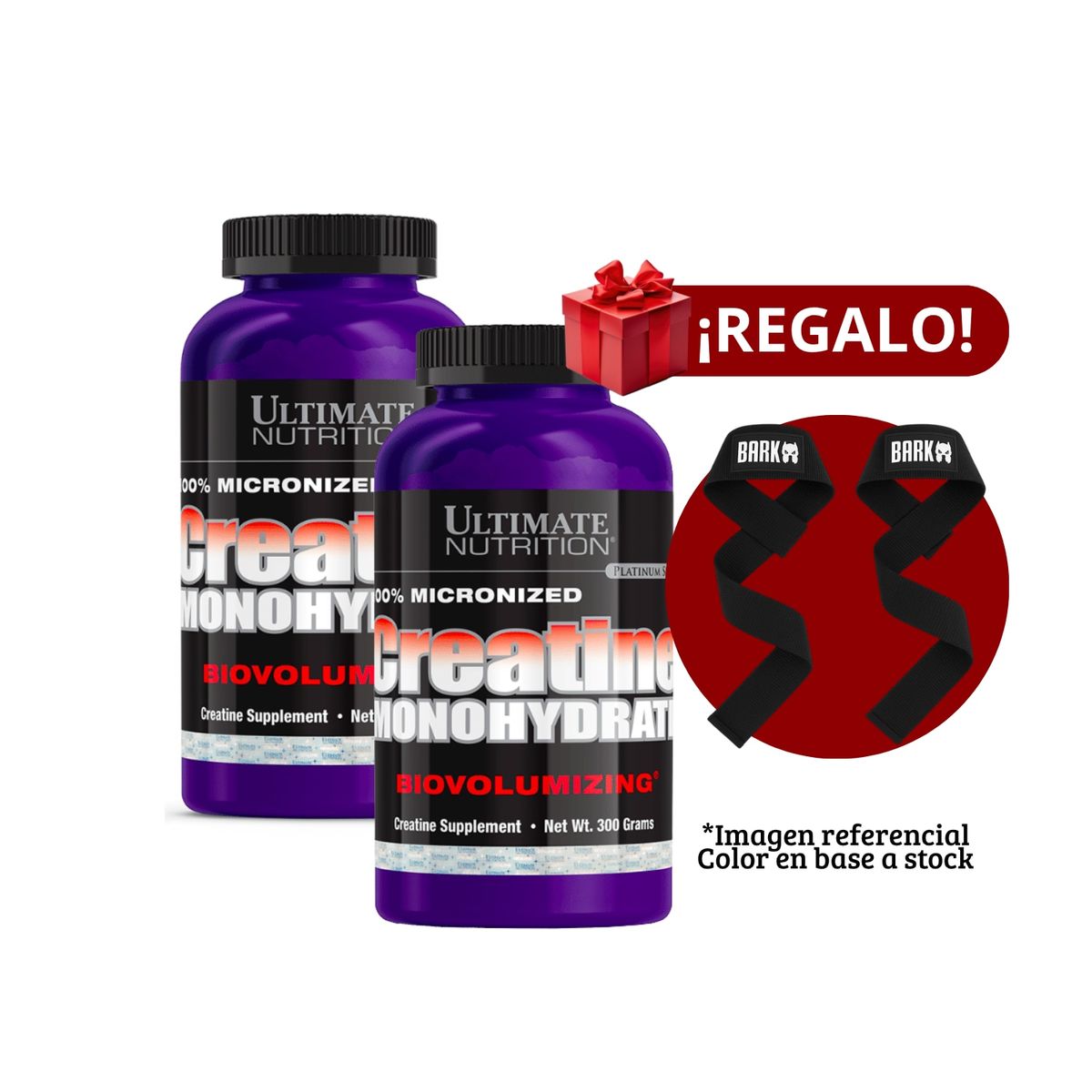 ULTIMATE NUTRITION - 2 Creatinas Ultimate Nutrition 300g+Straps