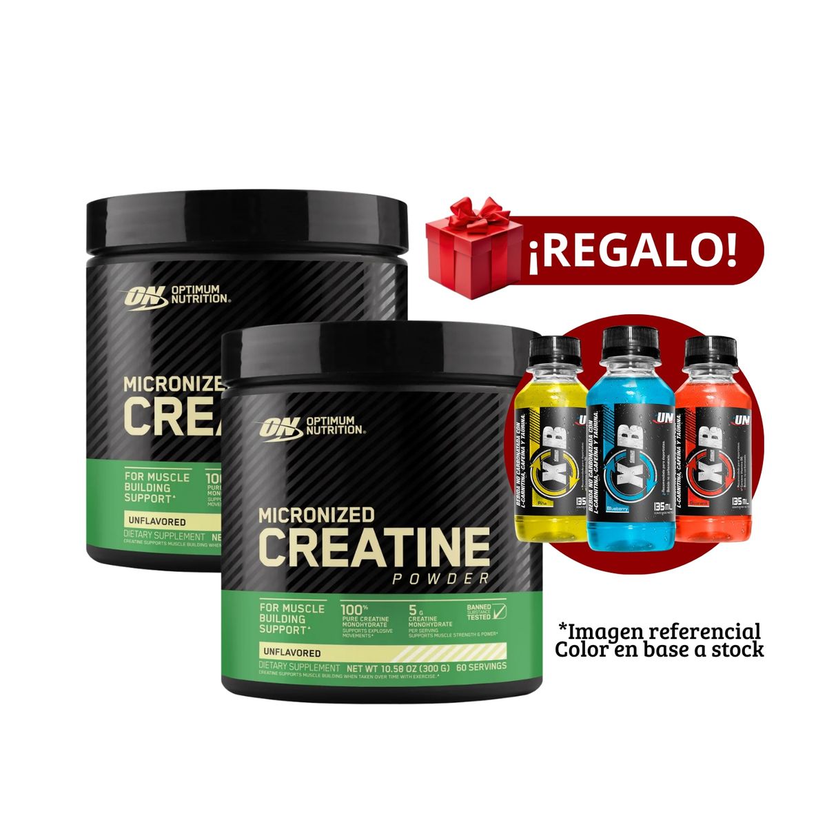 OPTIMUN NUTRITION - 2 Creatinas Optimum Nutrition 300g+XB