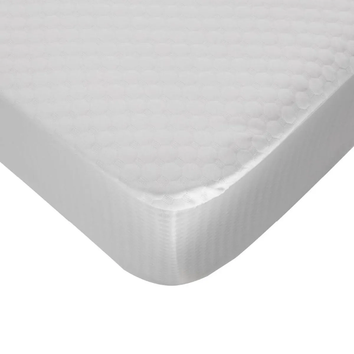 RIVESI - Protector de Colchón Impermeable Transpirable Antiácaros y Lavable de 1.5 Plazas BLANCO