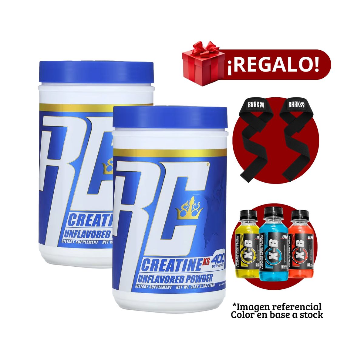 RONNIE COLEMAN - 2 Creatinas Ronnie Coleman 1 Kg+Straps + XB