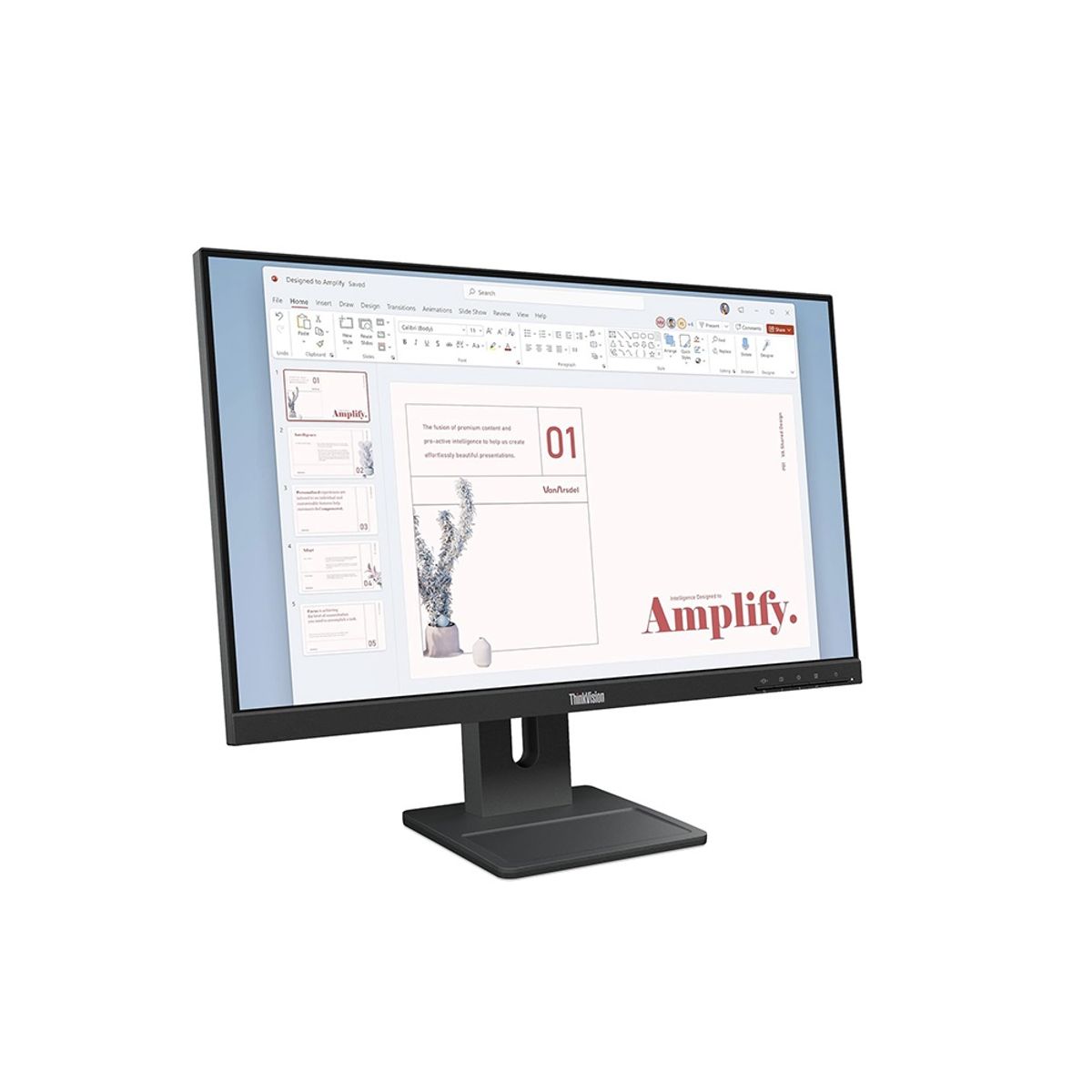 LENOVO - Monitor Lenovo ThinkVision E24-40 23.8 Pulg WLED FHD IPS HDMI DP VGA Parlantes 2Wx2